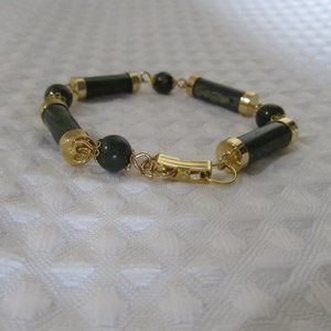 NEW Vintage Zailder natural stone Lucky jade Stone bracelet